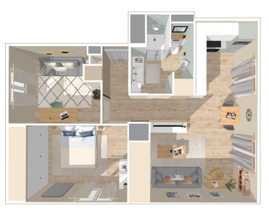 Appartement 2 Queenbed Parking Clim Wifi آيكس أومبروفينس المظهر الخارجي الصورة